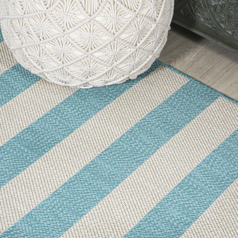 Negril Two Tone Wide Stripe Indoor/Outdoor Area Rug. Picture 12