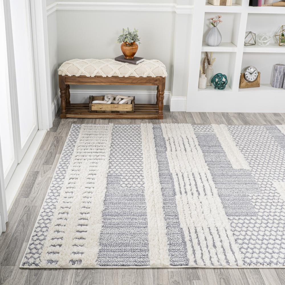 Kerstin Geometric High-Low Area Rug. Picture 4