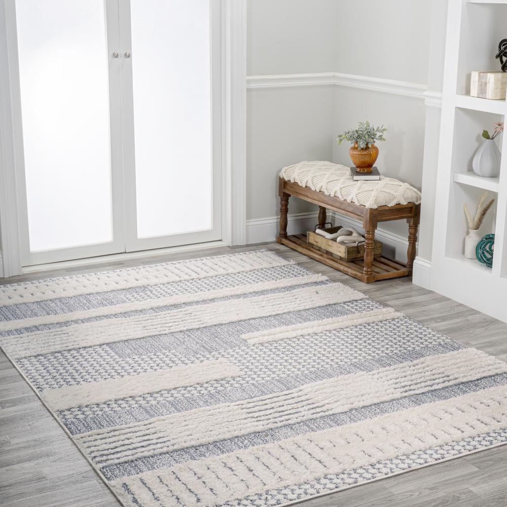 Kerstin Geometric High-Low Area Rug. Picture 6