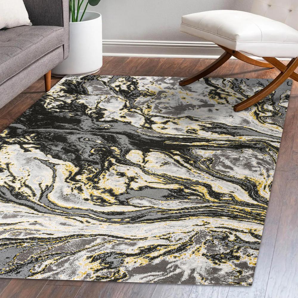 Swirl Marbled Abstract Area Rug. Picture 11