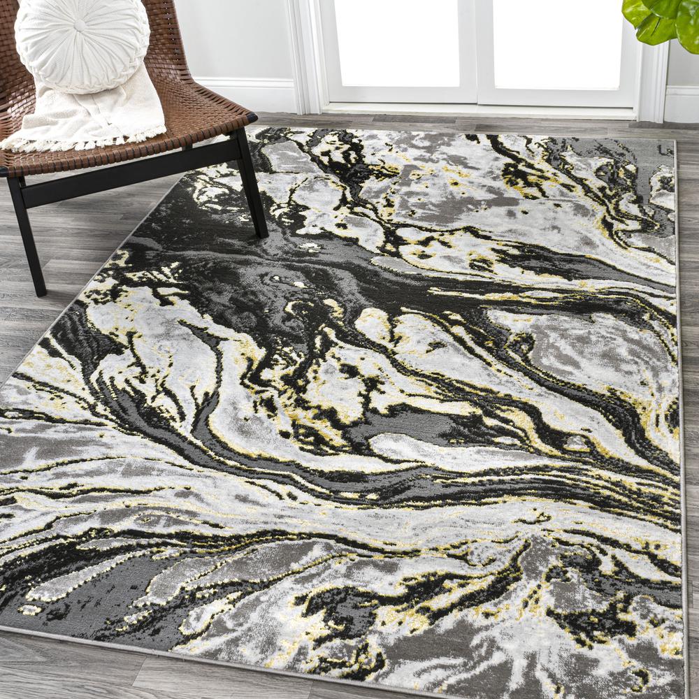 Swirl Marbled Abstract Area Rug. Picture 3