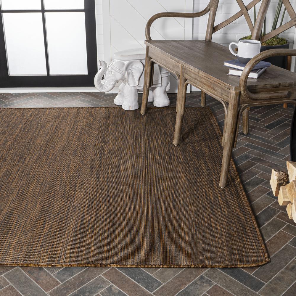 Ethan Modern Flatweave Solid Area Rug. Picture 9