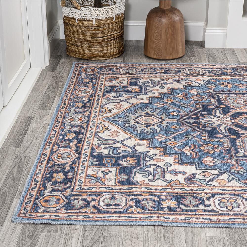 Cirali Ornate Large Medallion Washable Indoor/Outdoor Area Rug. Picture 4