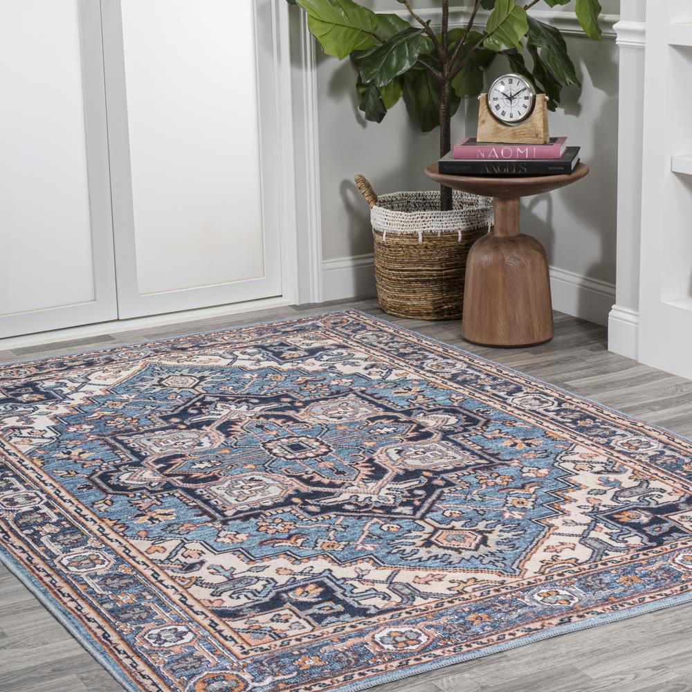 Cirali Ornate Large Medallion Washable Indoor/Outdoor Area Rug. Picture 6