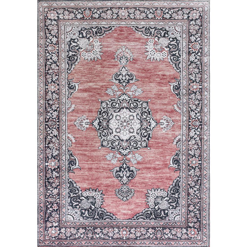 Bausch Bohemian Distressed Chenille Machine-Washable Area Rug. Picture 1