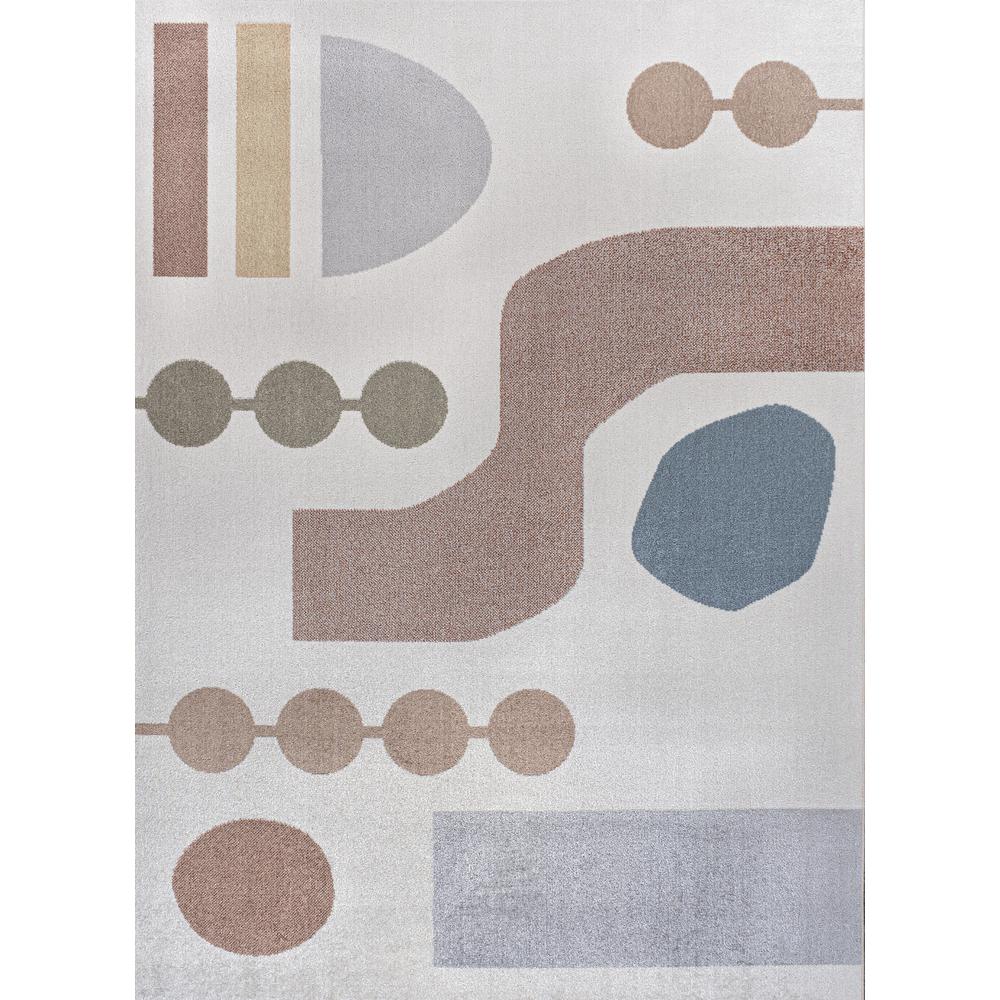 Riley Abstract Coastal Contemporary Machine-Washable Rug. Picture 2