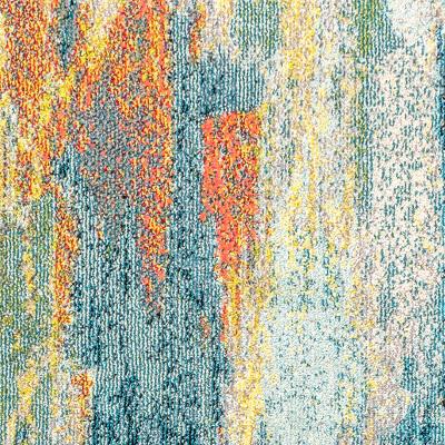 Contemporary Pop Modern Abstract Vintage Waterfall Area Rug. Picture 12