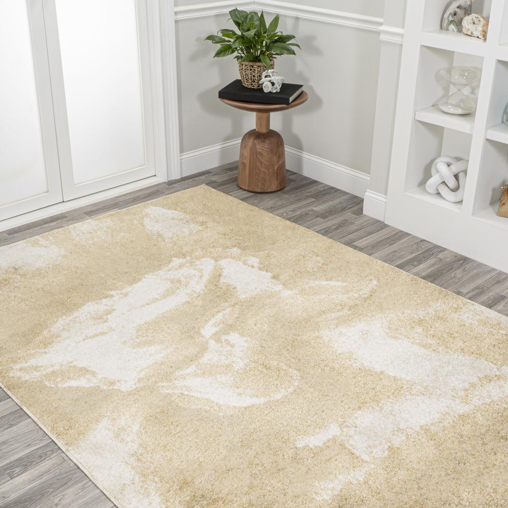 Petalo Abstract Two Tone Modern Area Rug. Picture 5