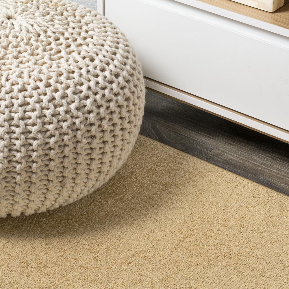 Haze Solid Low Pile Area Rug Mustard. Picture 9