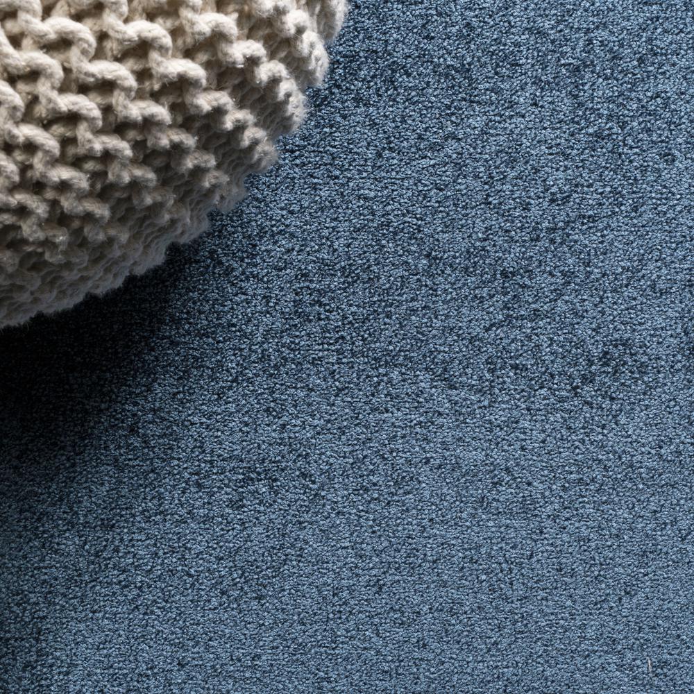 Haze Solid Low Pile Area Rug Navy. Picture 8