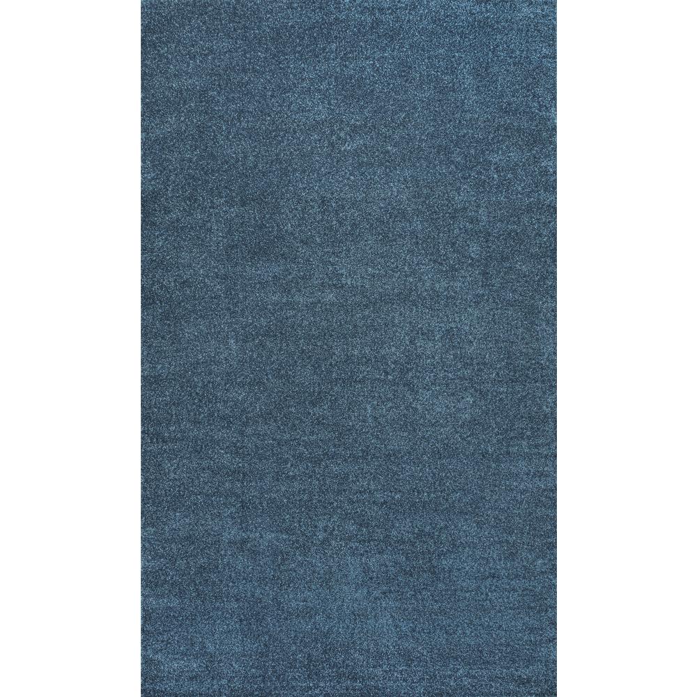 Haze Solid Low Pile Area Rug Turquoise. Picture 1