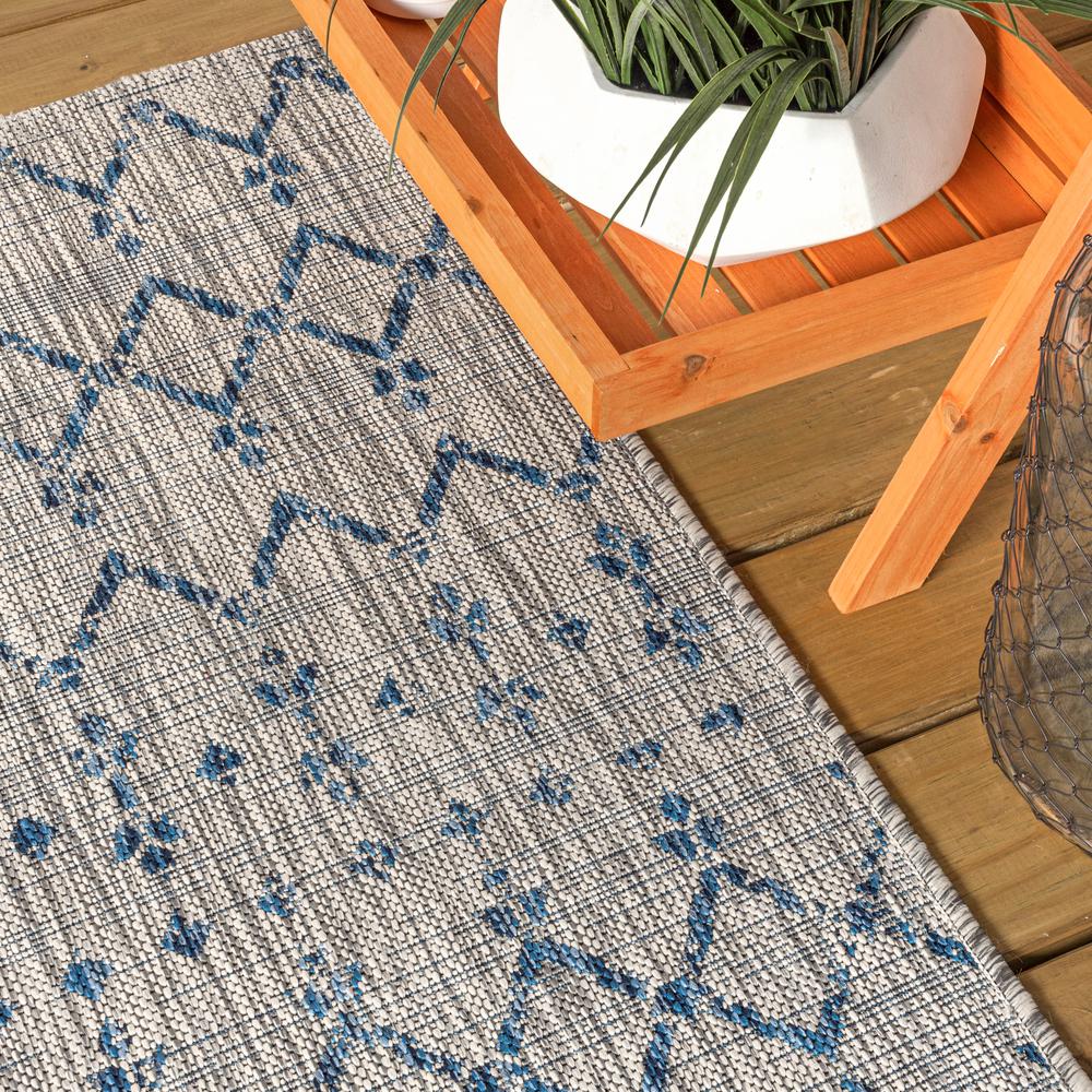 Ourika Moroccan Geometric Textured Weave Indoor/Outdoor Area Rug. Picture 9