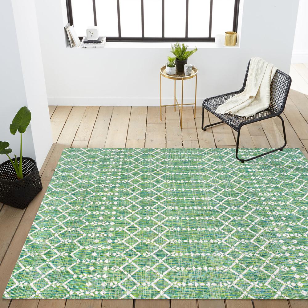 Ourika Moroccan Geometric Textured Weave Indoor/Outdoor Area Rug. Picture 15