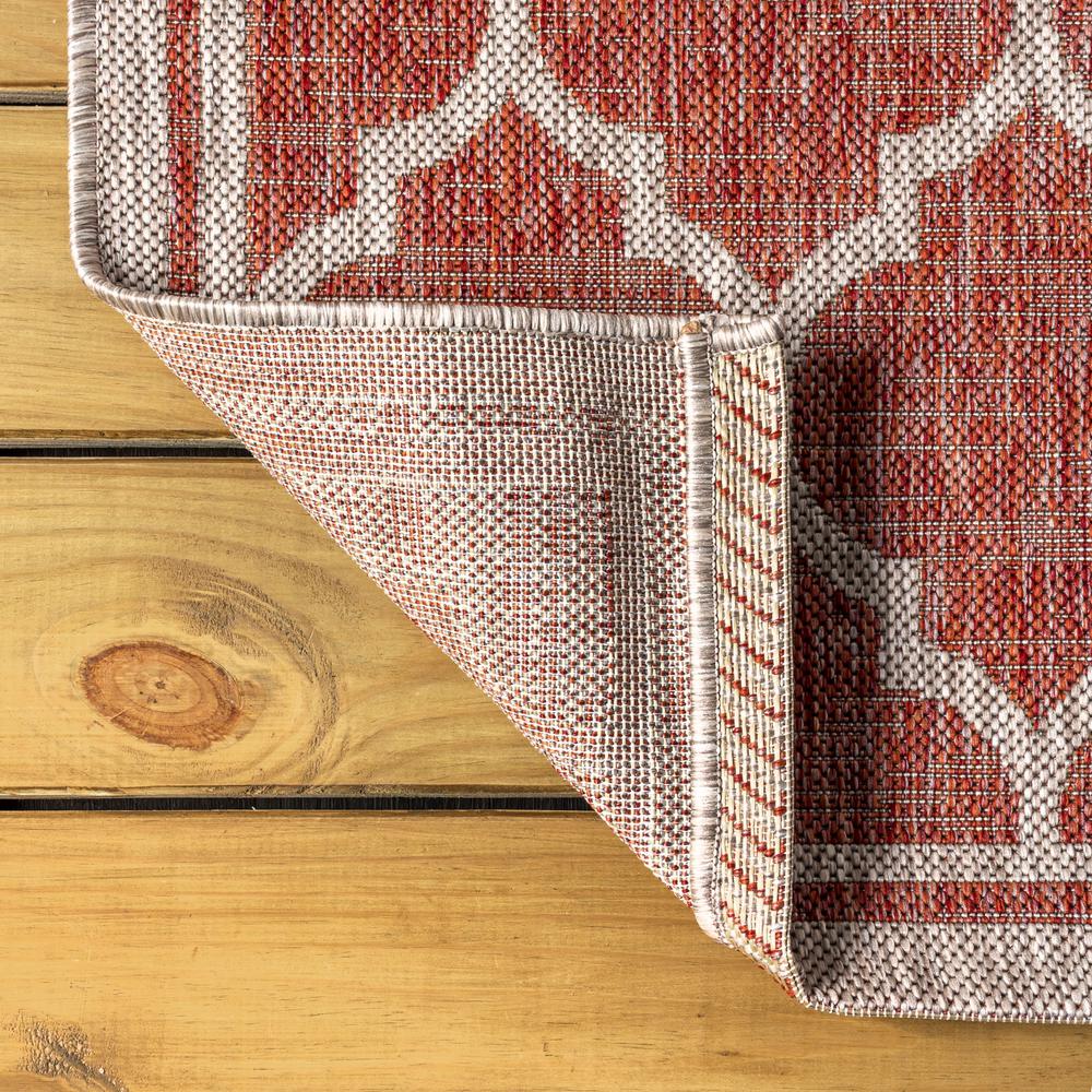 Trebol Moroccan Trellis Textured Weave Indoor/Outdoor Area Rug. Picture 7