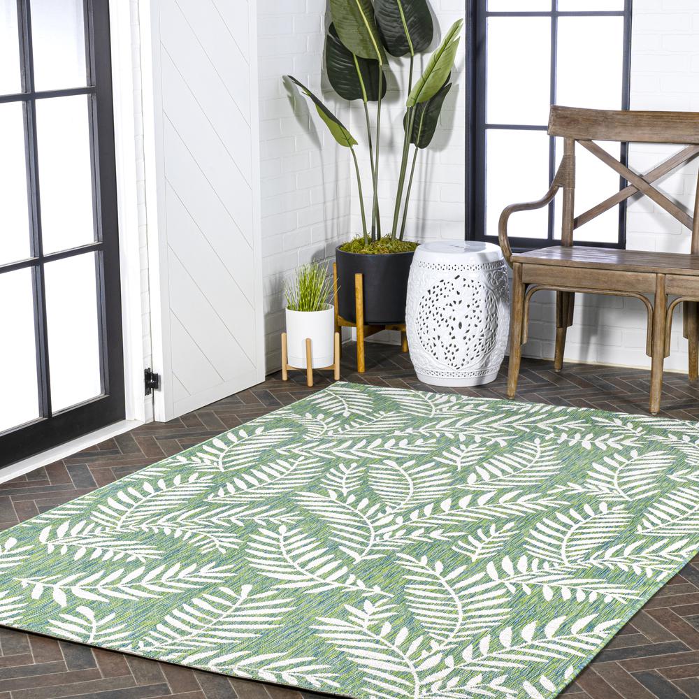 Nevis Palm Frond Indoor/Outdoor Area Rug. Picture 10