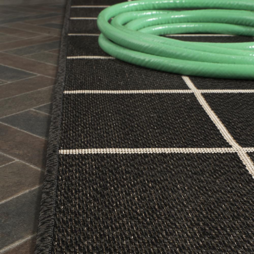 Grid Modern Squares Indoor/Outdoor Area Rug. Picture 13