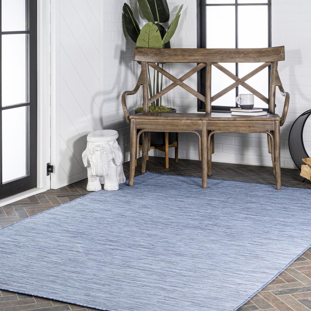 Ethan Modern Flatweave Solid Area Rug. Picture 11