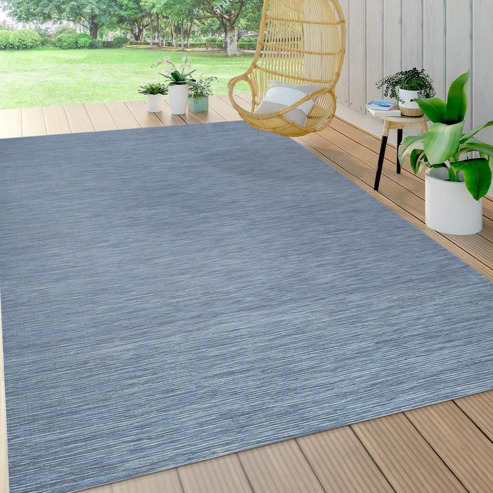 Ethan Modern Flatweave Solid Area Rug. Picture 7