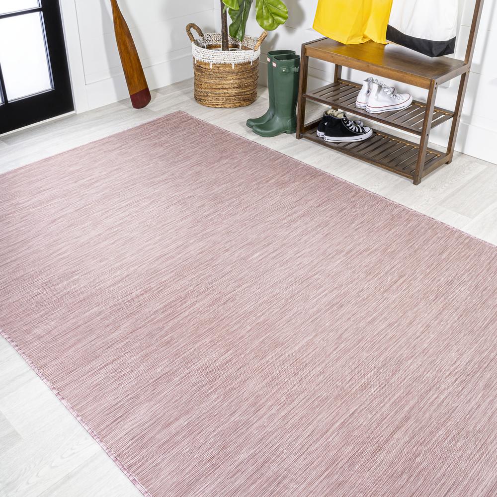 Ethan Modern Flatweave Solid Area Rug. Picture 5