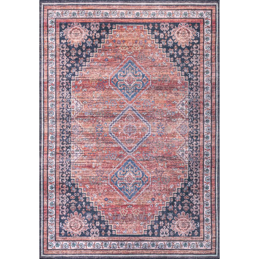 Dalyan Geometric Medallions Washable Indoor/Outdoor Area Rug. Picture 1
