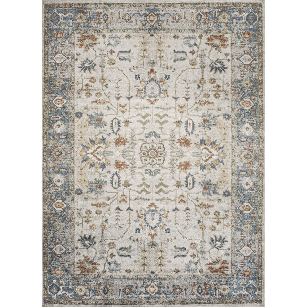 Hiero Persian Border Low-Pile Machine-Washable Area Rug. Picture 1