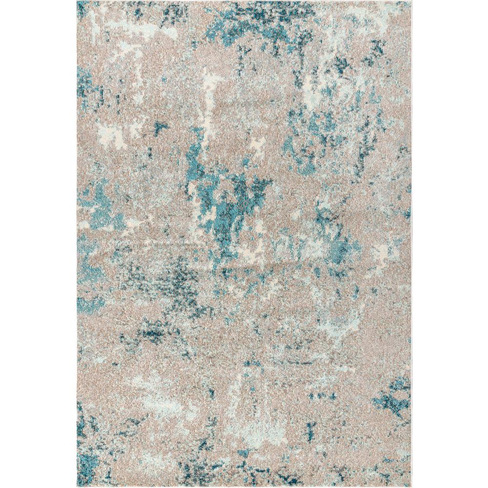 Contemporary Pop Modern Abstract Vintage Faded Area Rug. Picture 2