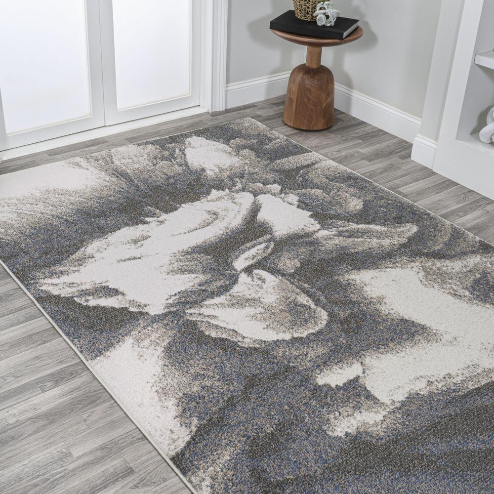 Petalo Abstract Two Tone Modern Area Rug. Picture 12