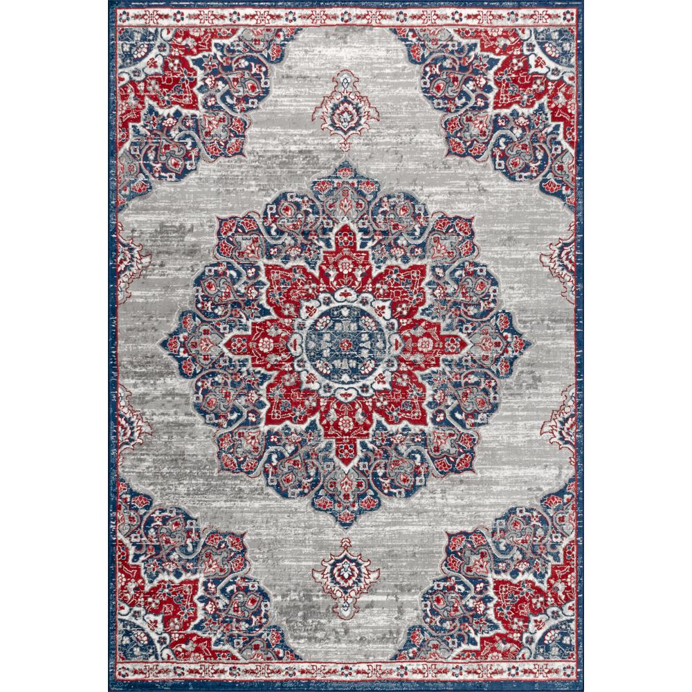 Modern Persian Vintage Moroccan Medallion Area Rug. Picture 2