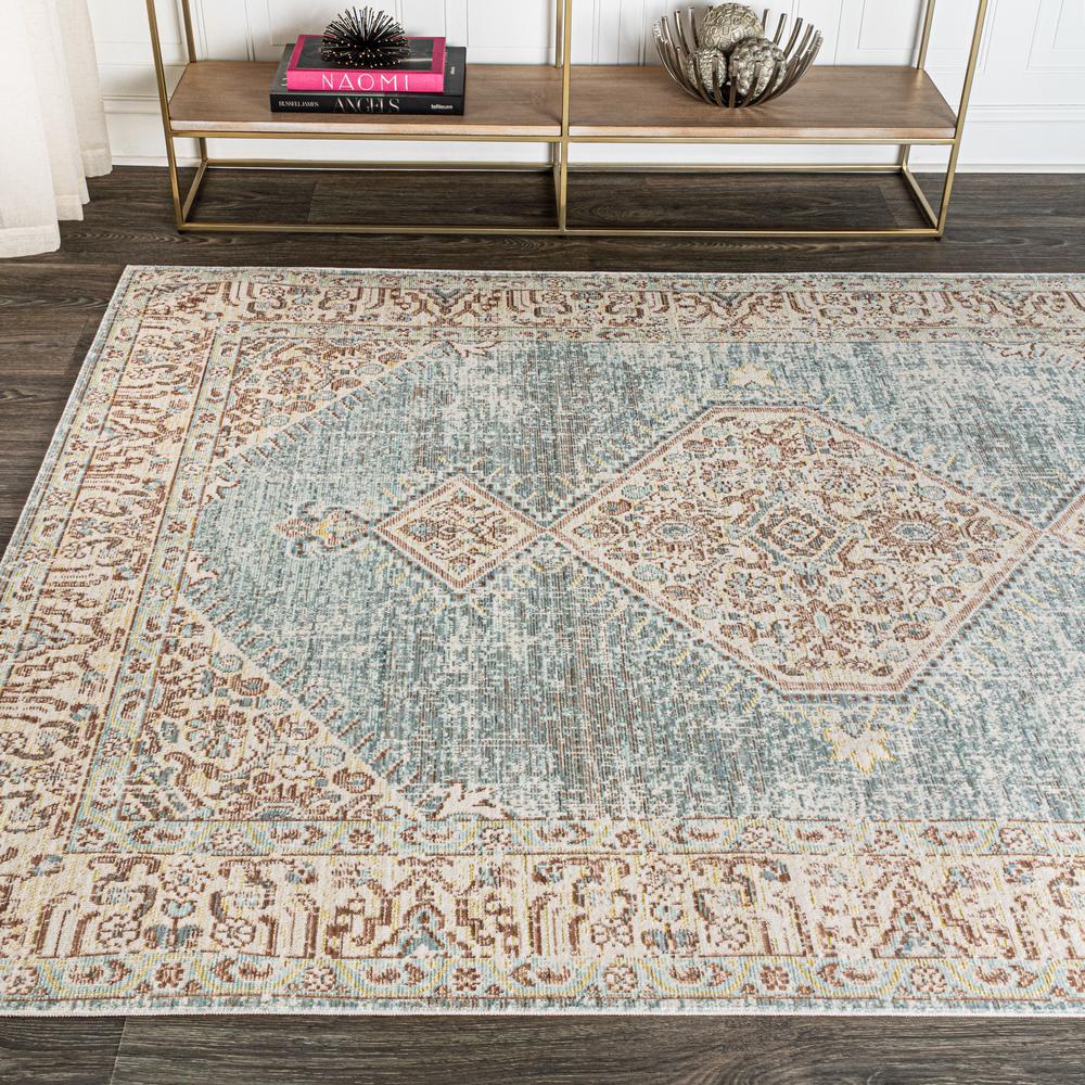 Lila Modern Tribal Medallion Area Rug. Picture 11