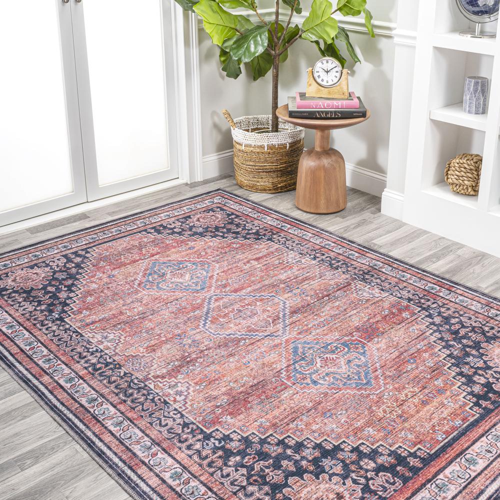 Dalyan Geometric Medallions Washable Indoor/Outdoor Area Rug. Picture 15
