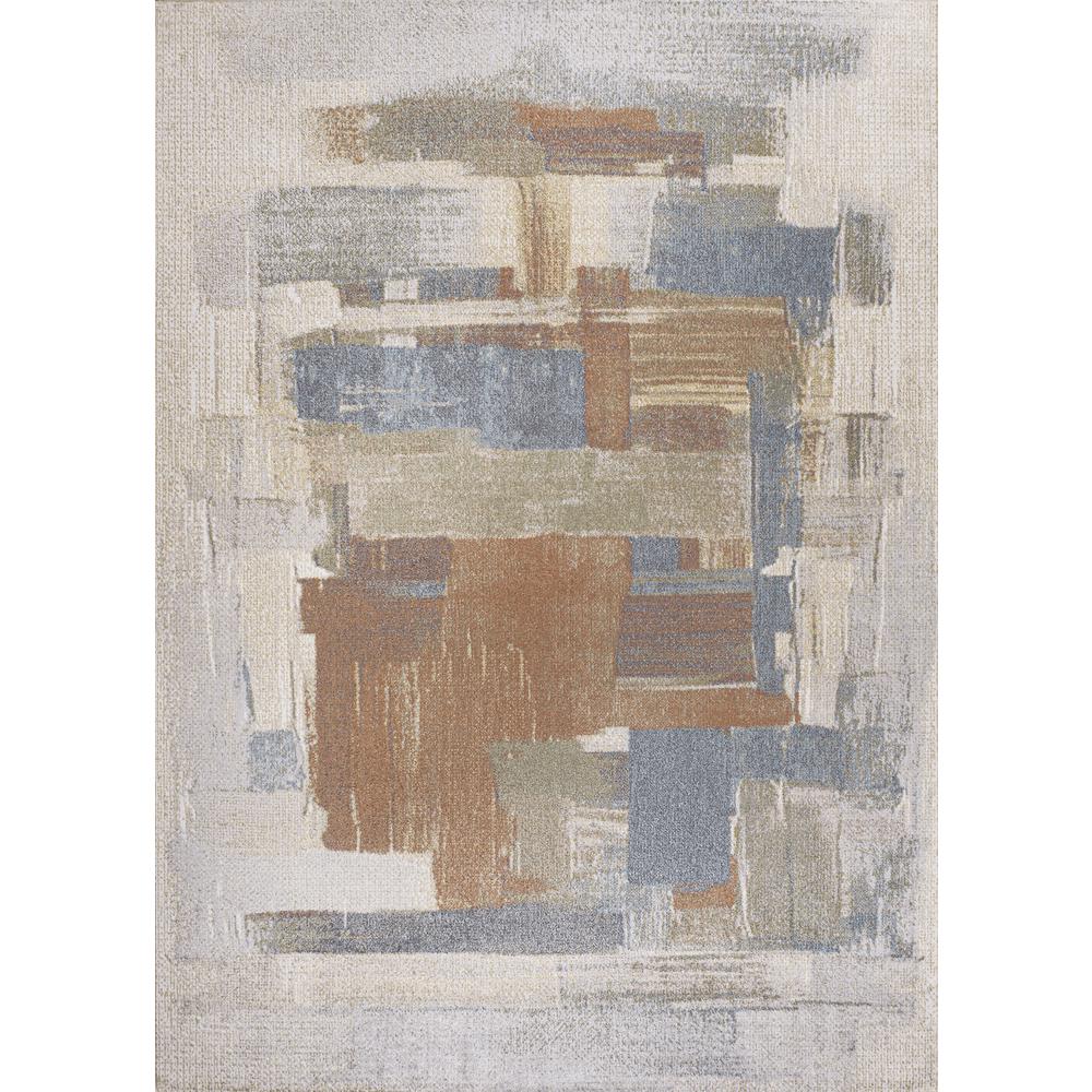 Weaver Abstract Coastal Watercolor Machine-Washable Area Rug. Picture 2
