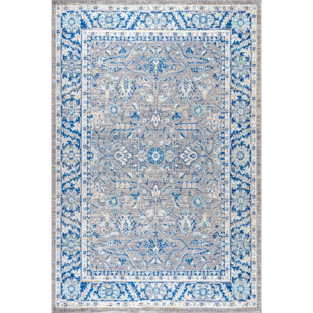 Modern Persian Boho Floral Area Rug. Picture 1