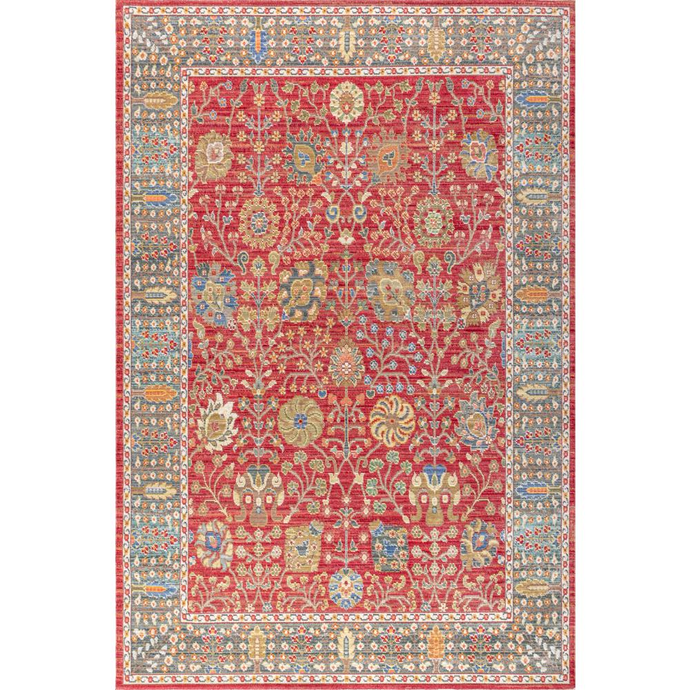 India Flower and Vine Area Rug. The main picture.