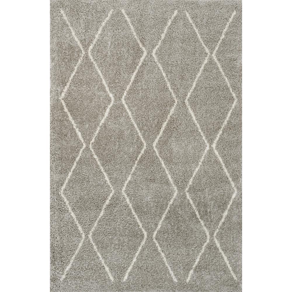 Petra Abstract Stripe Geometric Shag Runner Rug. Picture 1