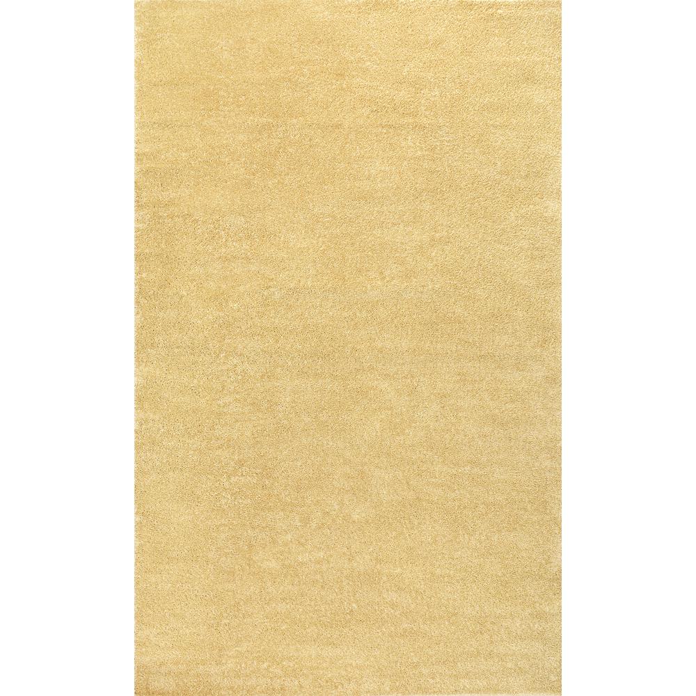 Haze Solid Low Pile Area Rug Mustard. Picture 1