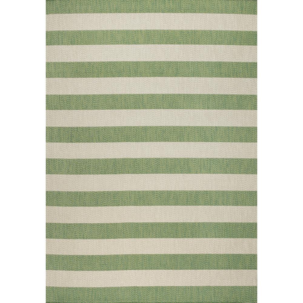 Negril Two Tone Wide Stripe Indoor/Outdoor Area Rug. Picture 1
