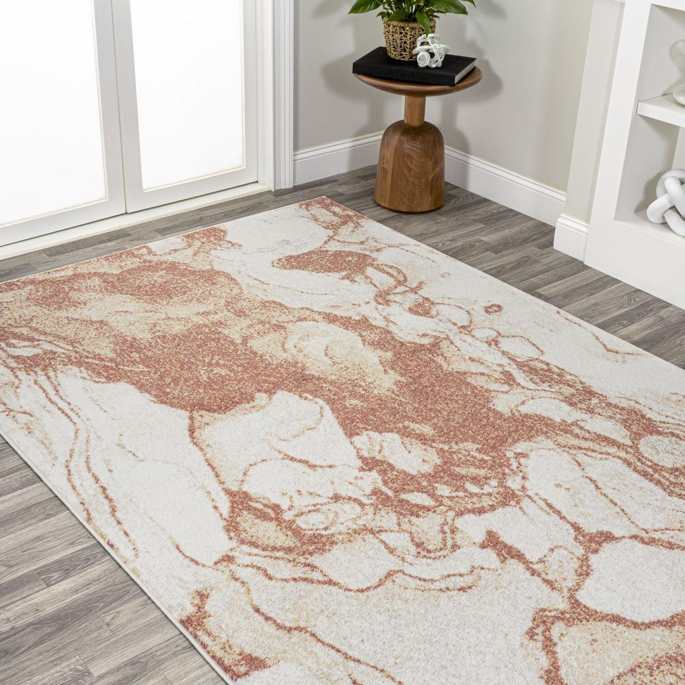Marmo Abstract Marbled Modern Area Rug. Picture 12
