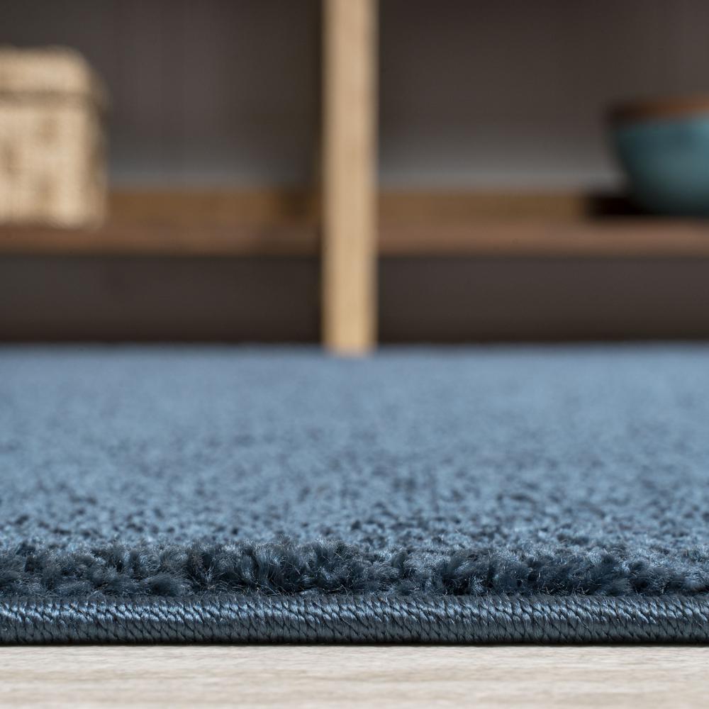 Haze Solid Low Pile Area Rug Navy. Picture 9