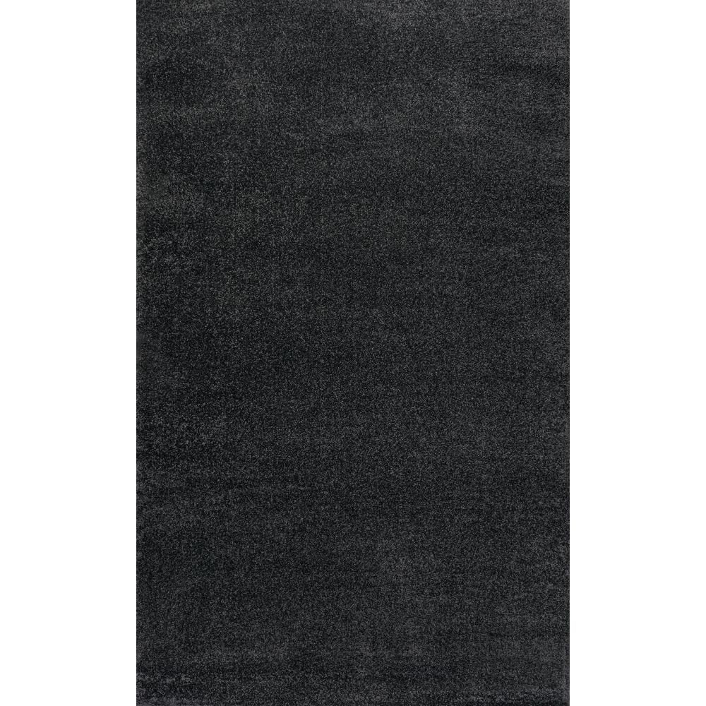 Haze Solid Low Pile Area Rug Black. Picture 2