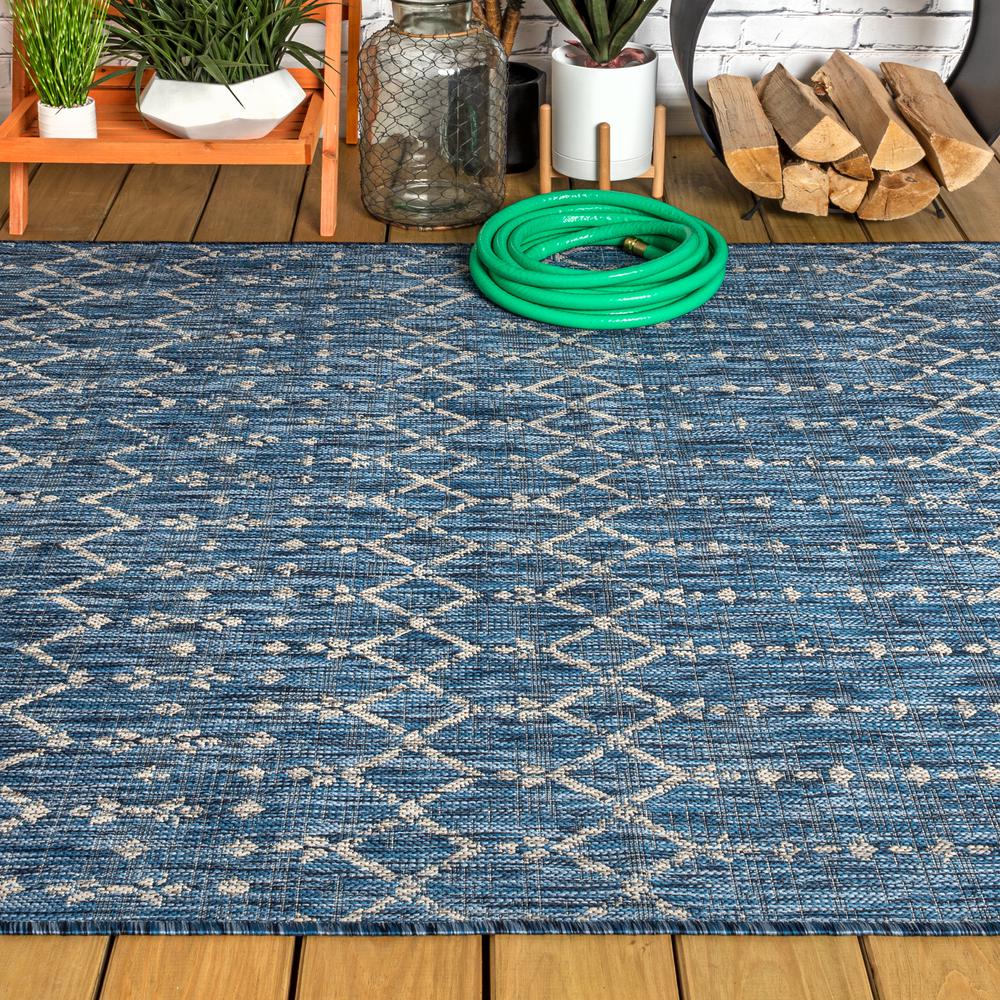 Ourika Moroccan Geometric Textured Weave Indoor/Outdoor Area Rug. Picture 15