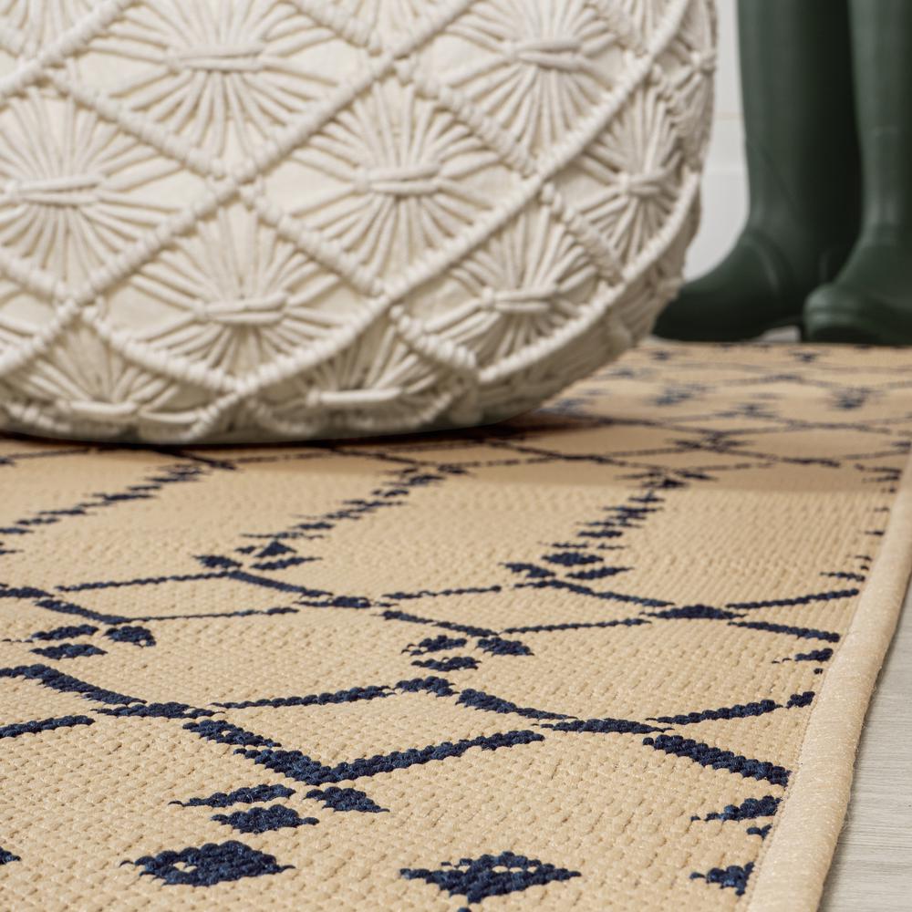 Ourika Moroccan Geometric Textured Weave Indoor/Outdoor Area Rug. Picture 13