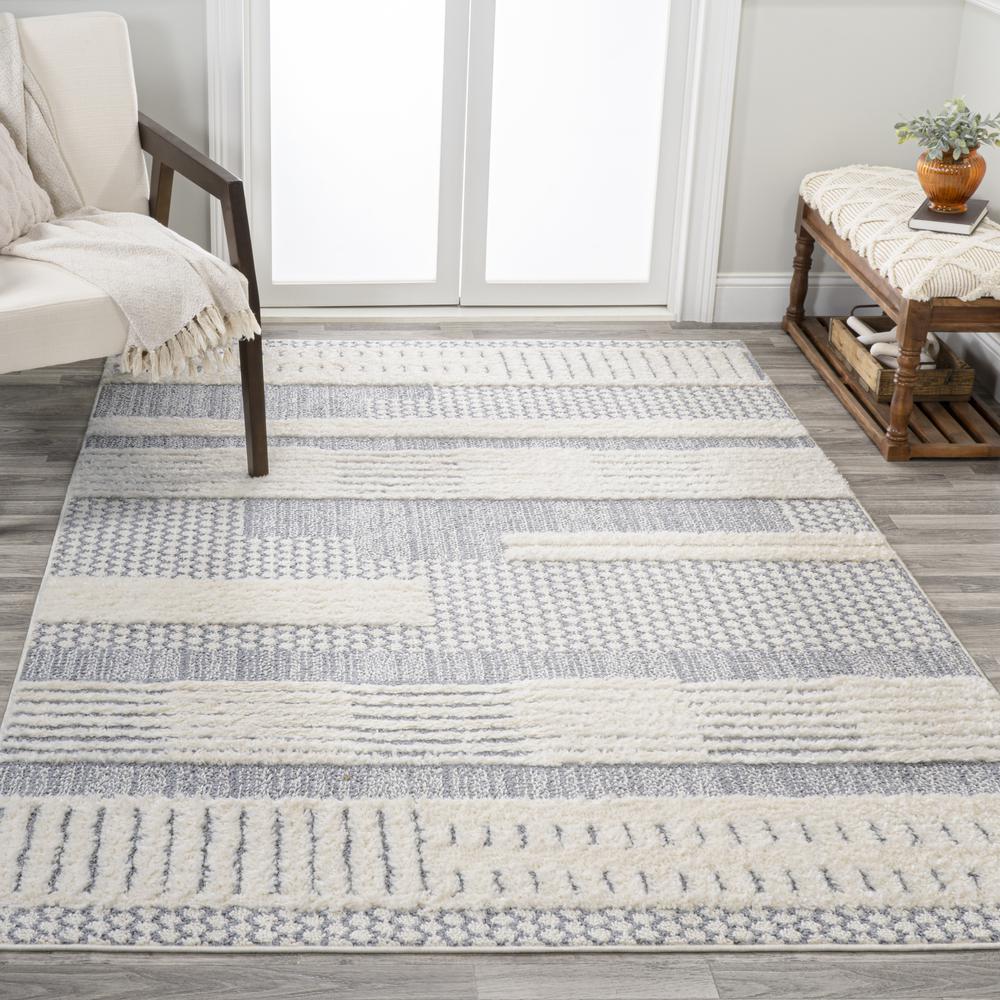 Kerstin Geometric High-Low Area Rug. Picture 13