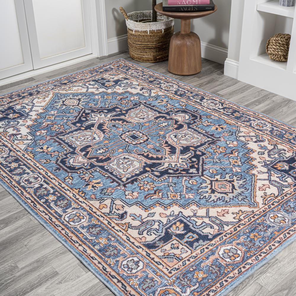 Cirali Ornate Large Medallion Washable Indoor/Outdoor Area Rug. Picture 15
