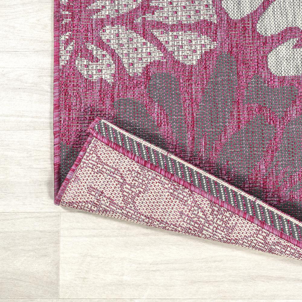 Zinnia Modern Floral Textured Weave Indoor/Outdoor Area Rug. Picture 11