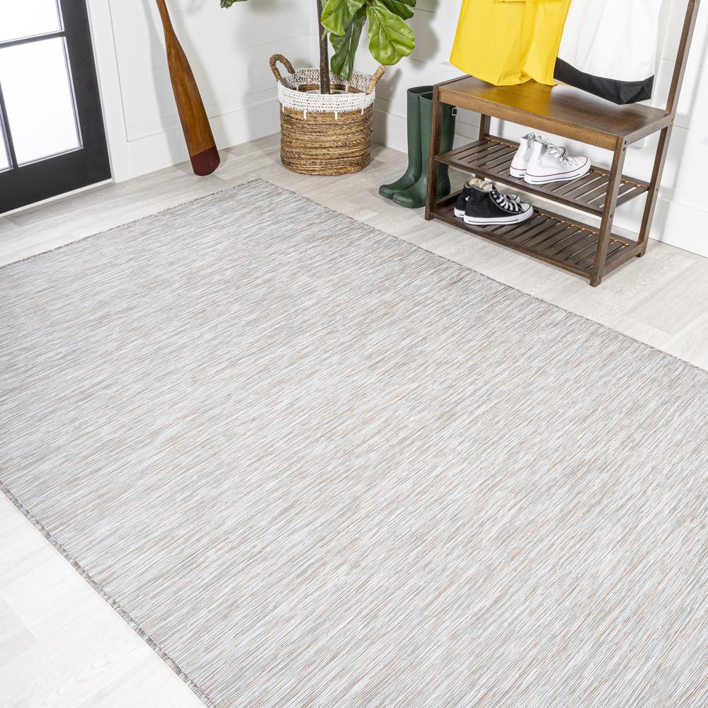 Ethan Modern Flatweave Solid Area Rug. Picture 5