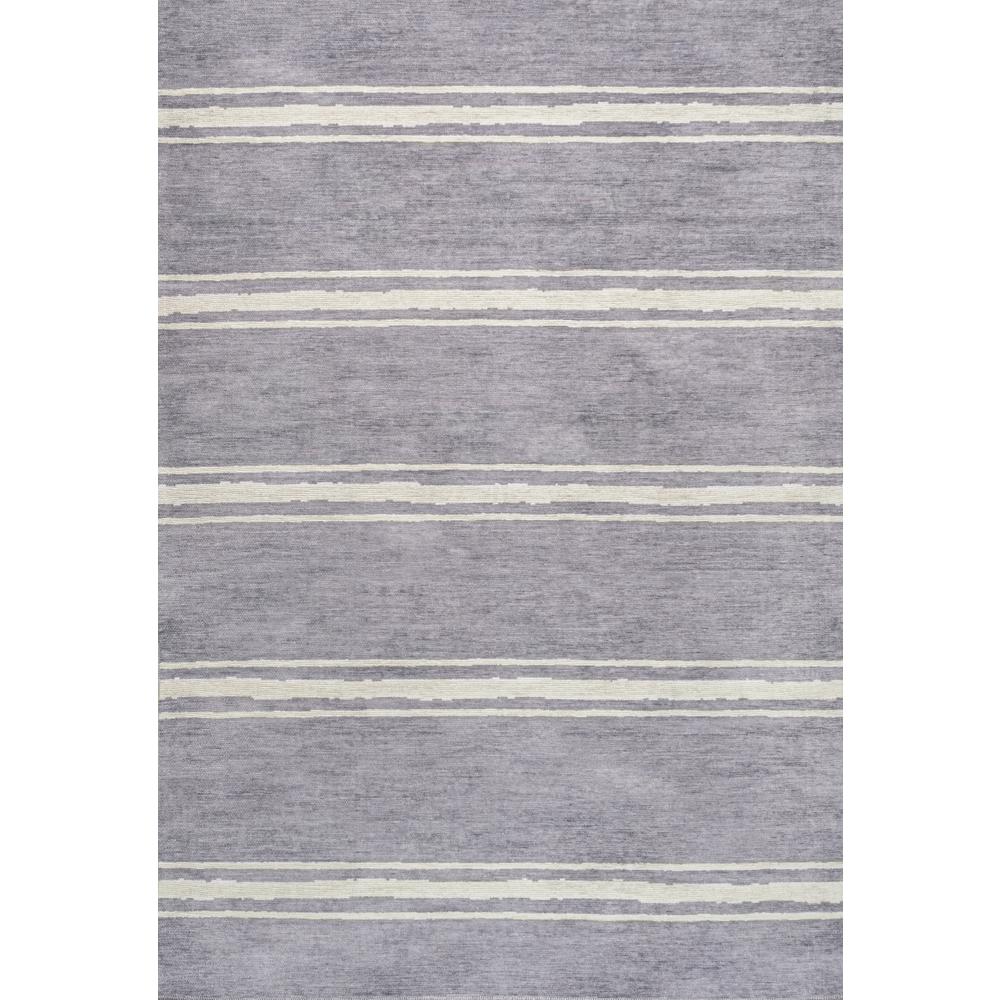 Bande Distressed Ticking Stripe Machine Washable Area Rug. Picture 1