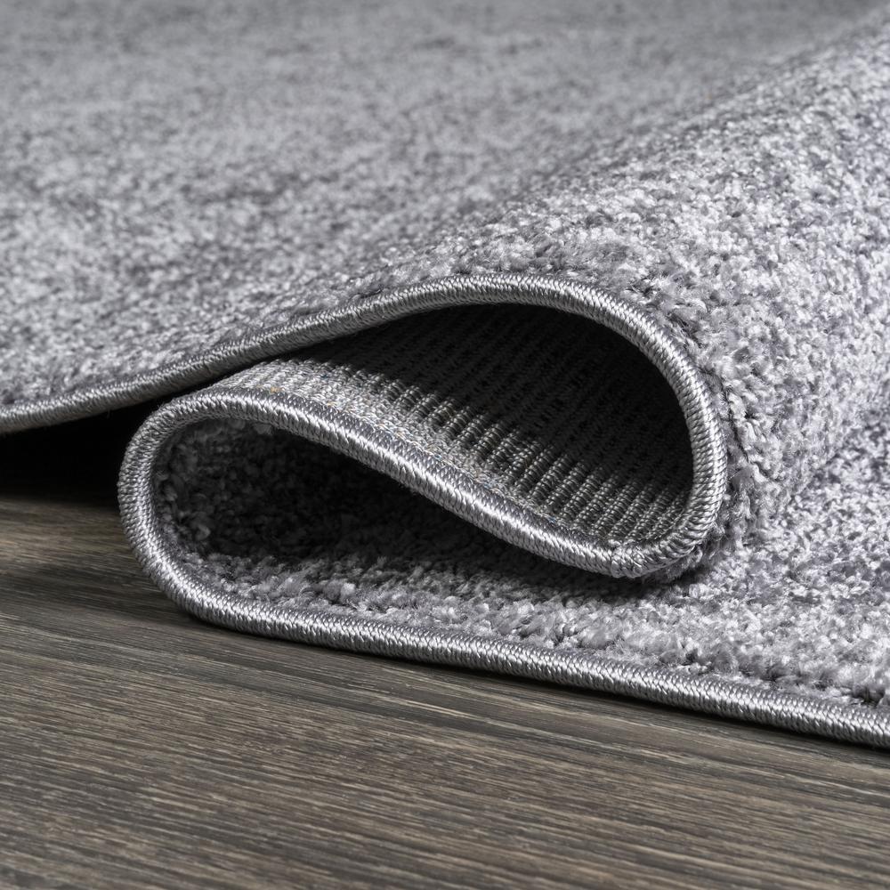 Haze Solid Low Pile Area Rug Gray. Picture 12