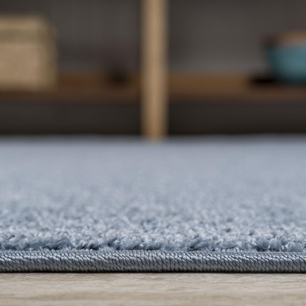 Haze Solid Low Pile Area Rug Classic Blue. Picture 14