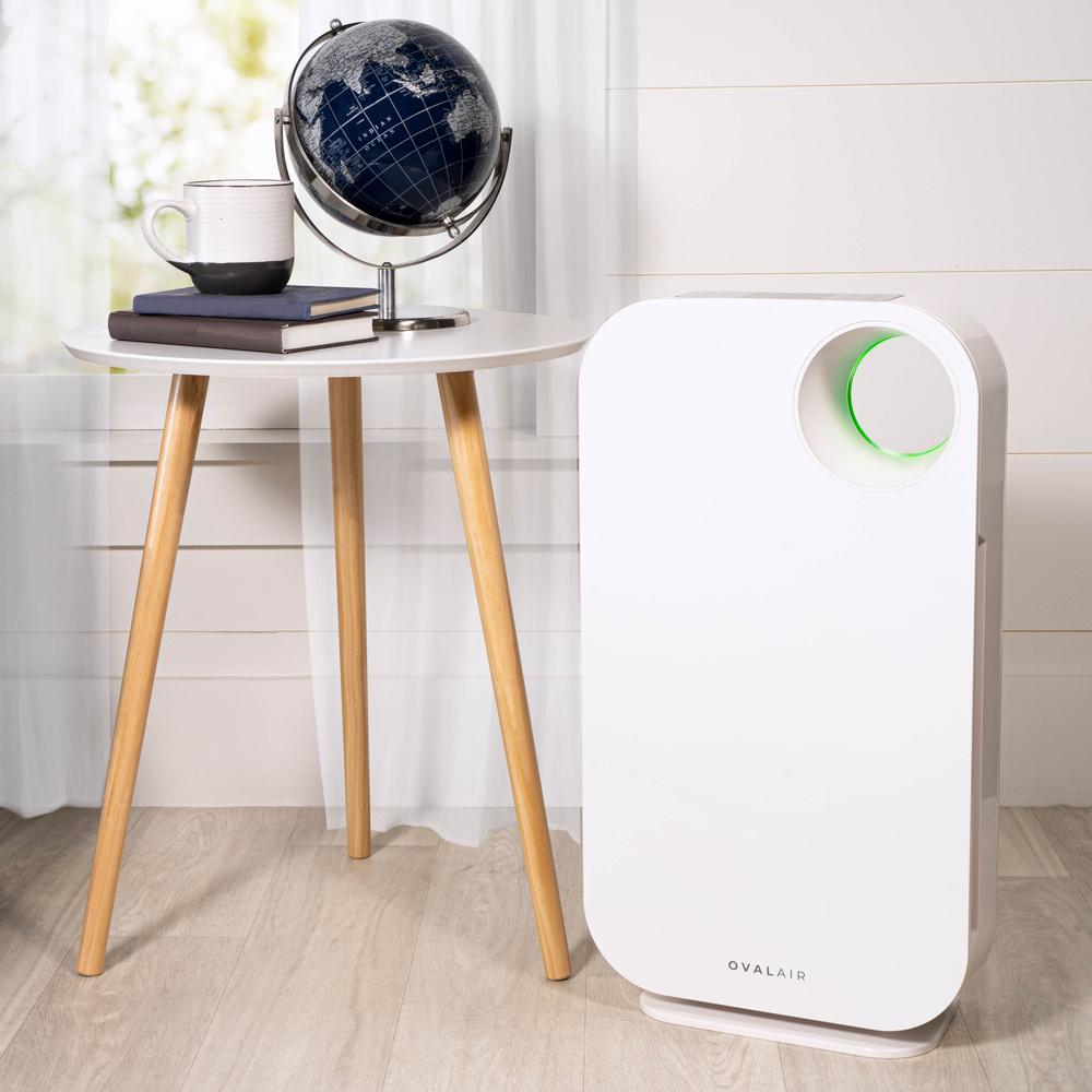 OVAL AIR 3-Stage H13 True HEPA 5-in-1 Air Purifier. Picture 3