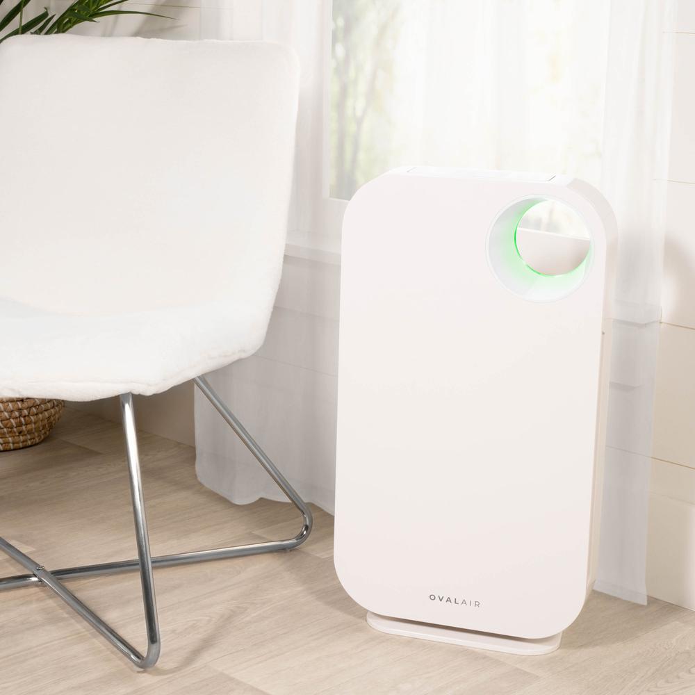 OVAL AIR 3-Stage H13 True HEPA 5-in-1 Air Purifier. Picture 6